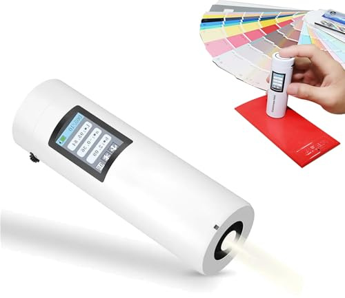 Handheld Portable Spectrophotometer, Mini Digital Colorimeter with 0.01 Display Accuracy, Color Card Recognition Tester, 8mm Measuring Aperture, for Monitor Calibration and Color Matching