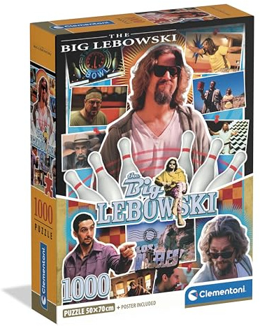 Clementoni The Big Lebowski Puzzle 1000 Teile | Puzzle Erwachsene in 70 x 50 cm - Puzzle Erwachsene anspruchsvoll von Clementoni 37514