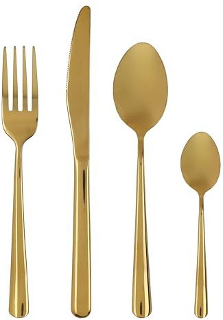 Tognana Element, Servizio 24 posate, acciaio inox 18/0, oro