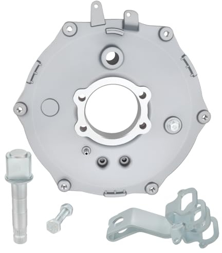 Kit flasque de frein arrière avec arbre à came de frein convient pour Yama-ha Kodiak Grizzly Bruin Big Bear Wolverine 250 350 400 2003-2014 5VH-F5321-01-00 plaque de frein à tambour avec levier
