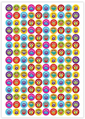 SuperStickers Belohnungsaufkleber Lob Monster, 1500 x 16 mm, DAS12325