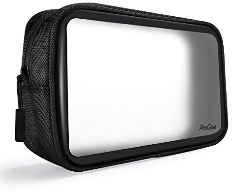 ProCase Bolsa Transporte Gadgets Electrónicos, Estuche de Viaje para Accesorios Digitales/Ratón/Cable USB/Memoria/Batería Externa/Cargador/Adaptador de Corriente/Enchufe/Grabador/Auriculares/Repuestos