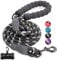 JBYAMUK 5 FT Strong Dog Lead with Comfortable Padded Handle and Highly Reflective Threads for Small, Medium and Large Dogs (5-FT, Black)