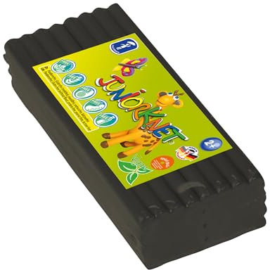 Feuchtmann JUNiORKNET Jumbo-Pack in Schwarz | 500g weiche Kinderknete im Vorteilspack | vegane glutenfreie Spielknete | Nicht trocknende Knete | ungiftige Modelliermasse | ab 2 Jahren