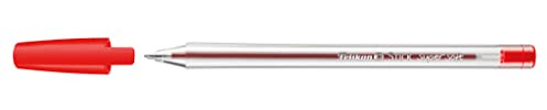 Pelikan Kugelschreiber Stick K86s super soft, Rot, ergonomischer Kuli mit supersofter Tinte, 12 Stück, 804394