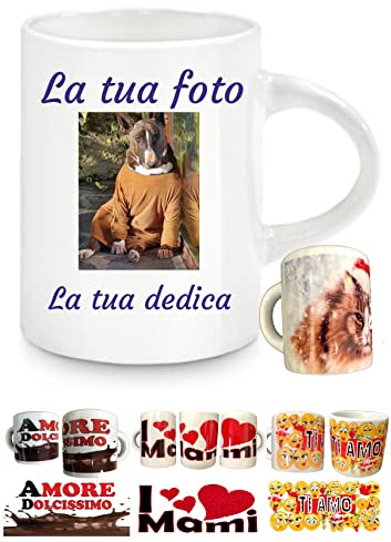 BrolloGroup Tazzina da caffè Personalizzabile Tazzine Personalizzabili Tazze con Foto O dediche PS 10523