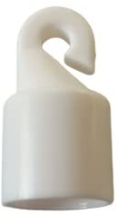 WHITE Hook for Control wand/rod/stick/tilter for VERTICAL blinds