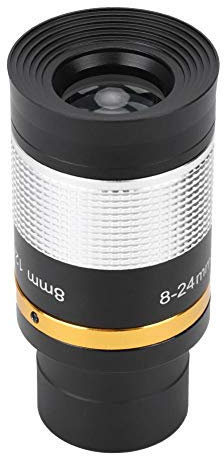 Bindpo Teleskop-Zoom-Okular, 8-24 mm 1,25-Zoll-HD-Plossl-Okular Vollbeschichtetes optisches Glas-PL-Objektiv für astronomisches Teleskop