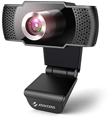 Webcam con microfono para pc, Web cámara 1080p Full HD con micrófono reducción de Ruido, Vista Gran Angular de 105º para Streaming, conferencias en Zoom, Youtube, Skype, Compatible con Windows, Mac
