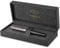 Parker Sonnet Füller , Premium Metal & Grey Satinierung mit Rotgoldbeschichtung , Füllfederhalter Feine 18 Karat Goldfeder mit schwarzer Tintenpatrone , Geschenkbox