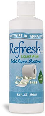 Refresh Liquid Wipe Toilet Paper Foam, Sensitive Skin Formula, 8 fl oz Refill