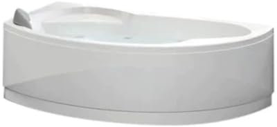 Vogue Baignoire d'angle, asymétrique, 165 x 85 cm, droite baignoire avec cadre