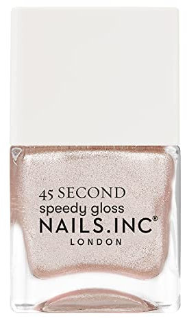Nails 45 Second Speedy Gloss Keeping It Real In Kensington 14ml, Shimmery Pink Nail Polish