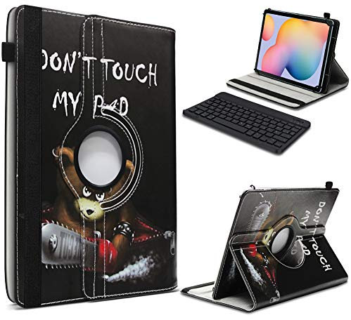 Tablet Hülle kompatibel für DOOGEE T40 2024 11 Zoll Tasche Tastatur Schutzhülle Bluetooth Case Cover 360 Drehbar Keyboard