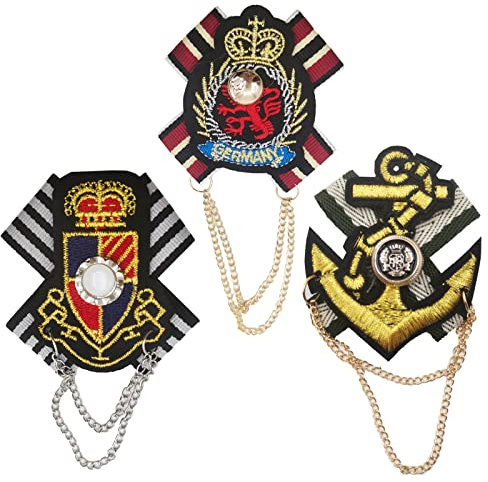 3 Pièces Broche Noeud Papillon, Broche Bleu Marine, Broche pour Hommes, Convient Aux Robes, Chemises, Vestes(3 Styles)