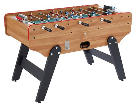 Vente-unique - Tischfußball Henry Holz Naturfarben Hell 153 cmx77.6 cm
