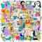TV Show Adventure Time Stickers for Kids, Cartoon Waterproof Stickers 100 PCS for Water Bottle Laptop Computer Cool Notebook Guitar Skateboard Travel Case Teens Anime Fans Vinyl Stickers