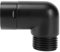 NearMoon Shower Elbow Adapter, Solid Brass 1/2 Shower Arm Extension for Connecting Shower Head, 90 Degree (Matte Black)
