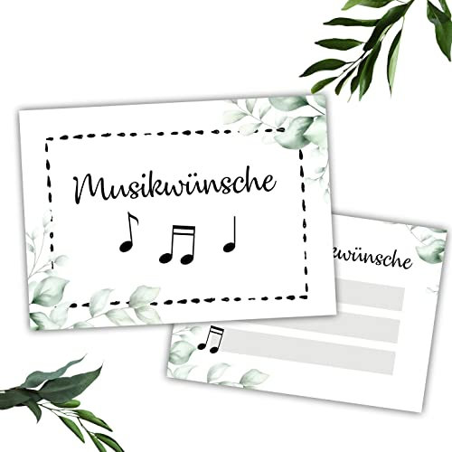 Kackspecht 25 Musikwunschkarten Hochzeit Musikwunsch Dj Karten Musikwunschkarten Geburtstag Boho Musikwünsche Musikkarten Partykarten