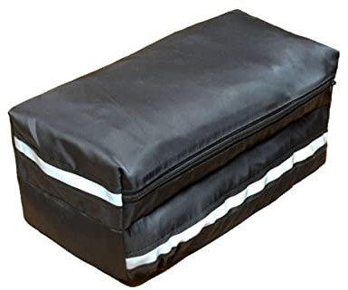 WLDOCA Housse de Protection étanche pour Batterie de vélo électrique Batterie de siège arrière de Bicyclette Housse de Protection de Cyclisme Durable avec Conception de Sac de Rangement,Noir,S