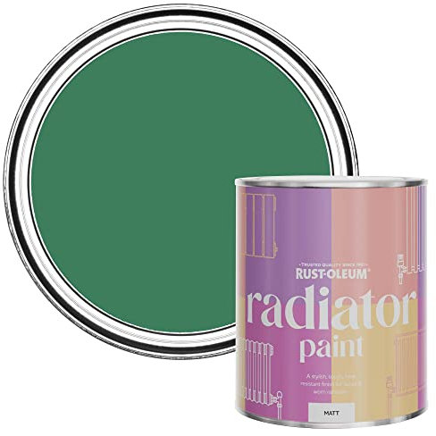 Rust-Oleum Green Heat Resistant Radiator Paint in Matt Finish - Emerald 750ml (SHDRCT1137)