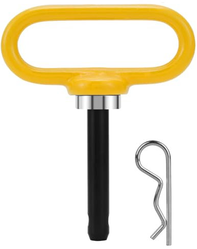 Comonc Perno magnetico per gancio di traino da 1/2 pollici con coppiglia, perno per rimorchio da 680,4 kg, gancio per tosaerba resistente, in acciaio inossidabile, per spazzatrice da giardino, ATV,