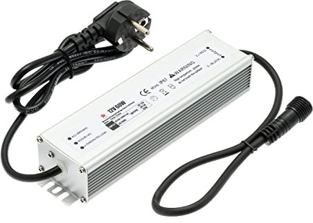 Magie di Natale Ricambio trasformatore opzionale per luci a led con Spina Europea IP44 e connettore femmina GS