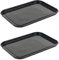Russell Hobbs COMBO-3864CA Baking Tray Set of 2, Romano Vitreous Enamel 40 cm Oven Sheet Set, Easy to Clean, Ideal for Cookies, Pastries, Pizza, Chips, Black