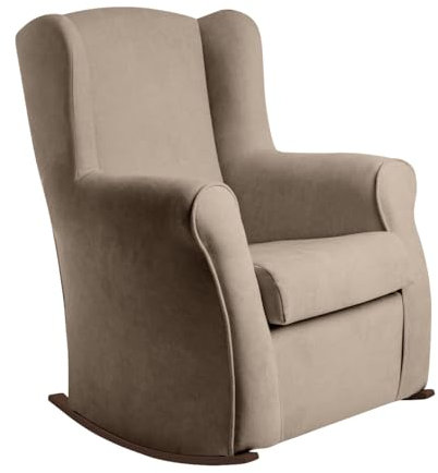 Balancin rodero | Butaca Mecedora | Orejero | Tapizado en Tela Antimanchas 90cm x 79cm x 72 cm. (Color 3, 90cm x 79cm x 72cm)