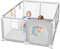 Parque Infantil Bebé 120x120cm + 30 Bolas, Corralito con Malla Transpirable - Área de Juego Segura