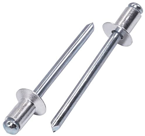 SKIR'CO (600 Stück) Senkkopf Aluminium Blindnieten 4,8 x 8 mm, Stahldorn, Popnieten