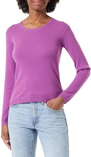 United Colors of Benetton Maglia G/C M/L 1091d1m08 Maglione, Viola 007, XL Donna