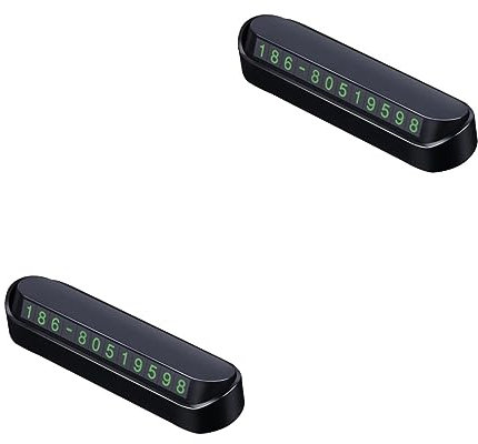Supvox Autos 2st Handyschmuck Parken Telefon Nummernschild Parkplatz Telefonnummer Parknummernkarte Vorläufige Parkkarte Im Auto Phone Number Display