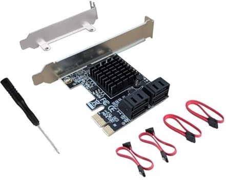 4 Port SATA 3.0 III 6gbs Pci-e x1 Erweiterungskarte Karte Express Card ssd HDD pcie