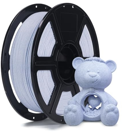FLASHFORGE HS PLA-Filament 1,75 mm, PLA-Marmor, natürliche steinähnliche Textur, max. 500 mm/s Schnelldruck, HS PLA für optimale Effektivität bei hohen Geschwindigkeiten (Marmor Blau)