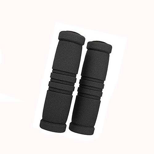 1 Paar Fahrradgriffe Schaum Schwamm Grip Cover, lenkergriffe Moosgummi Überzug mit 3 Rillen, Langlebig Praktisch Nützlich für Fahrrad Bergfahrräder Motorrad (Schaumstoff Schwarz)