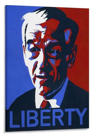 REDCHAMBER Poster mit Libertarian Theorists Ron Paul, Kunstdruck, Wandfoto, Malerei, Poster, Hängebild, Familiendekoration, 40 x 60 cm