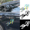 2 Stück,Pferd Aufkleber,Auto Aufkleber, Wasserdicht, UV-beständig,Motorrad, Laptop,Wetterfest Pony Racehorse Dekor Sticker für Auto (19cm x 15cm) (Laserfarbe)
