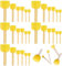 30Pcs Foam Brush Round Sponges Brush Set Sponge Brush Round Sponge Stippler Paint Tools for Graffiti,Washable Foam Paint Brushes for Arts and Crafts DIY Painting (4 Sizes)
