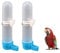 2 PCS Bird Water Feeder Automatic Budgie Water Dispenser Hanging Water Bottles for Parrots Cockatiels and Budgie Feeders for Cages