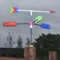 Almost Non-Stop Rotation Weather Vane Wind Spinners Outdoor for Backyard Decoration Large Whirligigs Wind Direction Indication Weather Resistant 39 Diameter Gift for Weather Enthusiasts