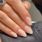 Short Almond Press on Nails - 24Pcs Milky White Nails Press on - High Glossy Almond False Nails in 12 Sizes - Full Cover Stick on nails for Women Girls Nail Art