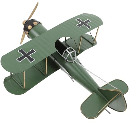TOPPERFUN Holzflugzeugmodell Aus Metall Vintage-flugzeugmodell Retro-flugzeugmodell Modellflugzeuge Für Sammler Dekoration Für Schreibtisch Und Wohnzimmerregal Präzise Details Robuste Konstr