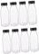 HOLIDYOYO Botellas de de Vidrio 300 Ml 8 Piezas Contenedor Transparente para Leche y Jugos Material Duradero Uso Hogar y Oficina