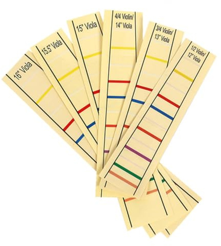 ARTSEWPLY Cello Finger Aufkleber Praktische Griffbrett Etiketten für Cello Anfänger Lernhilfe Finger Positionsmarkierung Gelb