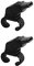 FOX 40 Sonik Blast CMG Whistle Finger Grip Hockey NHL Referee Black (2-Pack)