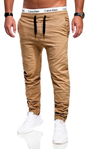 behype. Herren Jeans-Hose Chino Jogger 80-0060 Beige 32