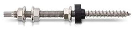 Stockschrauben Art. 908222 A2 M 12X400 SW 9 montiert (VPE 50 Stk)
