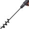 waitFOR Auger Drill Bit 1.8x14.6inch Garden Plant Flower Bulb Auger Rapid Planter Bulb & Bedding Plant Auger for 3/8 Hex Drive Drill Earth Auger Drill Fence Post Umbrella Hole Digger