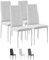 VS Venta-stock Chelsea 4a. Set Weißer Esszimmerstuhl, SGS-Zertifiziert, 42 cm (Breite) x 51 cm (Tiefe) x 97 cm (Höhe)